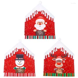 Chaves de cadeira Capa de Natal Papai Noel