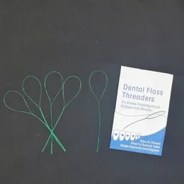 2024 10pc Dental Gingival Retraction Cord Floss Gingival Retraction Picker Tool rostfritt stål splitter tråd stickad bomullslinje för