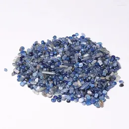 Декоративные фигурки 5-7-мм натуральные синие чипсы из кайнита