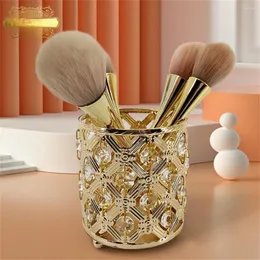 Storage Boxes Creative Pu Leather Pineapple Bucket Portable Travel Cosmetic Bag Multi-Function Dust-Proof Waterproof Makeup Brush Box