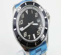 Top Men039s Watch Super Ocean A1736402 Automatyczny ruch 42 mm czarny wybieranie biały pierścień dolny