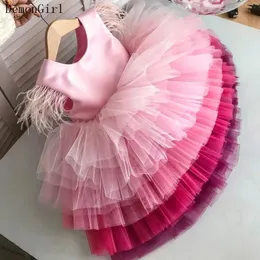 Baby Girls Dress Born Princess Dresses For Baby First 1st Year Birthday Dress Easter Carnival Costume Infant Party Dress 240327