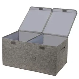 Коробка для хранения складной льняной ткани для корзины корзины для баззин