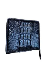 Authentic Crocodile Belly Skin Zipper Closure Men Long Wallet Card Purse Genuine Exotic Alligator Leather Male Small Clutch Bag8376808