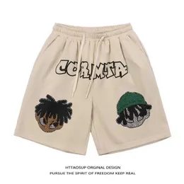 Cappris de primavera e verão Round Standard Basic China-Chic Shorts para homens e mulheres Loose Street Casual American Capris China-Chic BF Style