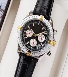 Современные мужские часы с черной кожаной женской дизайнерской дизайнером роскошные часы из нержавеющие механические автоматические наручные часы с дневной датой 60 мин 6988093