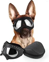 Hundkläderglasögon stora ras anti-UV transparenta solglasögon för medelstora vindtät anti-dammar mjuka husdjursglasögon
