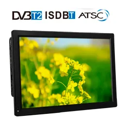 مشغلات D14 14.1 بوصة HD LED شاشة Portable TV DVBT2 ATSC Digital Adalog Television Mini Small Car TV Monitor Mp4 for PS4