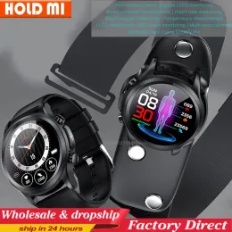 Watches E400 Smart Watch ECG PPG HRV PTT blodsocker blodtryck Syre kroppstemperaturmonitor IP68 Vattentät smartwatch PK E300