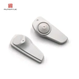 Sistema 100pcs/lote roupas EAS AM 58KHz Super Mini Plastic Security Alarm Slipper Hard Slipper para roupas