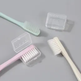 10pc/conjunto adulto escova de dentes de dentes adultos casas adultas escova de dentes de dentes de cerda macia adulta escova de dentes de cabeça com bainha por atacado1.Para um conjunto de escova de dentes de cerdas macias adultas