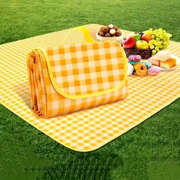 1 Piece picnic waterproof mat thickened Oxford cloth PE nonwoven handbag type outdoor activity 100150cm 240325