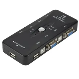 2024 En för fyra USB2.0 Port KVM Switch OEM Automatisk övervakningsfunktion Stöd Hot Swapautomatisk övervakningsfunktionAutomatisk övervakningsfunktion