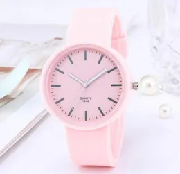 Mulher Women Watches Trend Candy Color Wristwatch Corean Silicone Geluk Watch Relloj Mujer WristWatchs8496742