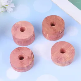 Storage Boxes 30pcs Cedar Wood Ring Circular Wooden Round Chips Mothproof Wardrobe Chip