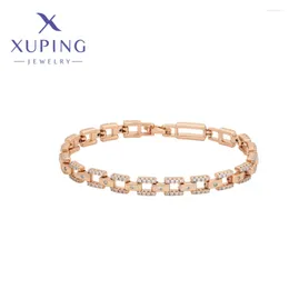 Ссылка браслетов xuping ювелирные украшения высококачественный браслет с золотым цветом для женщин рождественские подарки x000441714