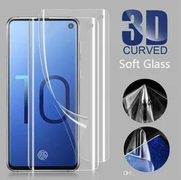 Yumuşak TPU Ekran Koruyucu Ultra İnce Pet Plastik Temperli Cam Samsung S10 S10Plus S9 S8 Not 8 Not 10 Pro Box2397492