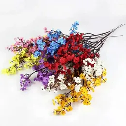 Decorative Flowers Premium Cherry Fake Plant Bouquet Gypsophila Artificial Flower Branch Living Room Vase Family Wedding Decoration Autumn