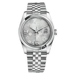 Высококачественные азиатские часы 2813 Спортивные автоматические механические женские наручные часы 36 -мм серебряных рисунков Dial Luxury Digital Watch7048967
