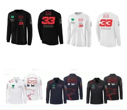 2024新しいF1レーシング長袖Tシャツ春と秋のチームポロシャツ同じカスタマイズ