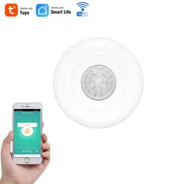 الكاشف WiFi Smart PIR Motion Sensor 360 ° اكتشاف الأمان حماية أمان الإنسان تنقل الجسم التنبيه Tuya Smart Life App App