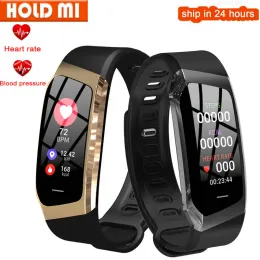 Opaski na rękę E18 inteligentna bransoletka mężczyźni IP67 ciśnienie krwi Monitor Sport Fitness Tracker Smart Watch Opaska na nadgarstek Android iOS