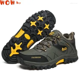 Fitness Shoes Men Winter Sneakers Caminhando Botas de Neve de Snow Purno Non Slip Outdoor escalada Trekking Tactical Hunting Combat