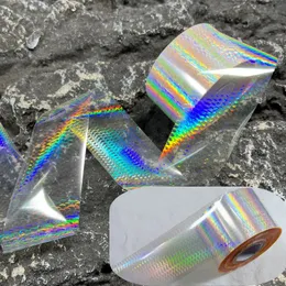 120m Clear Fish Scale Laser Nail Foils for Metal Transfer Paper Laser Manicure Chameleon Wraps Auroral Nail Decorations 240401