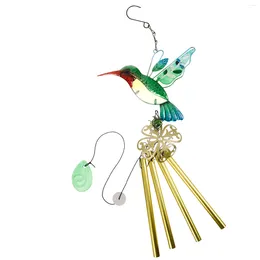 Figurine decorative Hummingbird Wind Chimes Gifts Ornament Hummingbirds for Women Iron Balcony WindChimes Angh