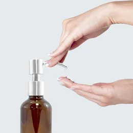 Liquid Soap Dispenser 2X Stainless Steel Pump Lotion Bottle Replacement Jar Tube High Quality Material Durable And Practical