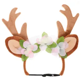 Köpek Giyim Sevimli Noel Elk Ren Geyiği Antlers Head Band Pet Kostüm Aksesuarları Meapwear