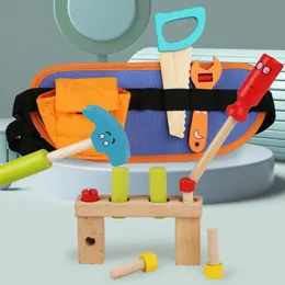 Strumenti di costruzione in legno Accessori per la costruzione Cintura regolabile per i giocattoli educativi per bambini