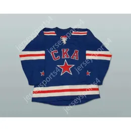 GDSIRカスタムロシアSKA ST。ピーターズバーグKHLホッケージャージーニュートップED S-M-L-XL-XXL-3XL-4XL-5XL-6XL