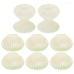 Present Wrap 10st Shell Shaped Candy Boxes Makeup Seashell Jewelry Storage Box Wedding Birthy Dusch Party Favor