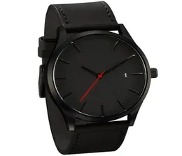 Zegarwatche Men039s Watch sportowe minimalistyczne zegarki dla mężczyzn ze zegar skórzany zegar Erkek Kol Saati Relogio Masculino1679382