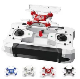 رخيصة FQ777124 Pocket Drone 4ch 6axis Dyro Quadcopter Drones مع وحدة تحكم قابلة للتبديل مفتاح واحد لإرجاع RTF UAV RC Helicopter M2138545