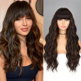 Brown Long Curly Black Pink Blonde Pruik для женщин в продаже очистка.