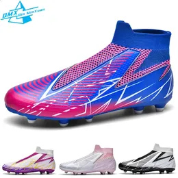 Soccer Shoes Men Women Light Flyweave High Nudity Teenagers Football Boots Outdoors Cleats Antiskid Chaussure Sneakers 240323