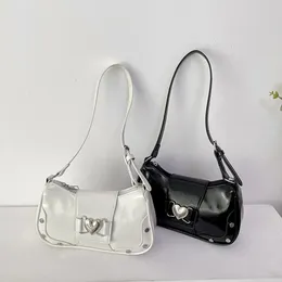 PU Leather Satchel Facs Waterproof Women Women Bag Bag Grabe Crace Y2K قابلة للتعديل حقيبة Messenger Messenger 240328