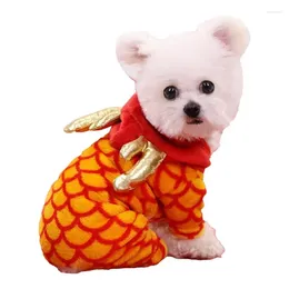 ملابس الكلاب 2024 سنة ملابس Dragon Pet Clothing Cosplay هوديز الشتاء معطف الربيع إكسسوارات فستان