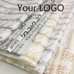 紙高品質のカスタムカラフルなギフトパッキングラッピングティッシュペーパーと会社のロゴ