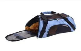 Pet Bag Breattable Outdoor Cat Cage Valp Bärande axelväskor Portable Pet Carrier Shoulder Bag Pet Handväska för husdjur Dog CA4370312