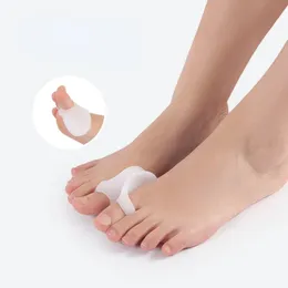 2st = 1Pair Silicone Gel Big Toe Separator Bunion Adjuster Foot Fingers Protector Bone Hallux Valgus Corrector Foot Care Pedicure