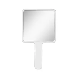 2024 Handheld Makeup Mirror Quadratwaschtschaft mit Griff Hand Salon Kompaktspiegel Kosmetik für Frauen- für Eitelkeit mit Griff