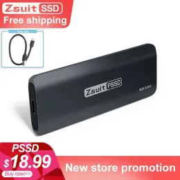 Drives Zsuit Portable Ssd1tb Highspeed Mobile Solid State Drive External Solid State Hard Drive Usb3.1 Interface Hard Disk for Laptop