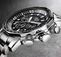 Lige Top Marke Luxus -Herren Uhren Full Steel Watch männliche Militärsport -Wasserdichte Wachmänner Quarzuhr Relogio Maskulino 210310202076716