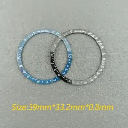 Kits Flat Ceramics Bezel 39mm*33.2mm Icke Luminous Insert Watch Case Out Ring Byte av Watch Accessories Parts Plugin