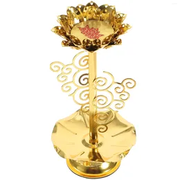 Candle Holders Dining Table Centerpieces Alloy Holder Scented Tin Making Tea Desktop Ornament