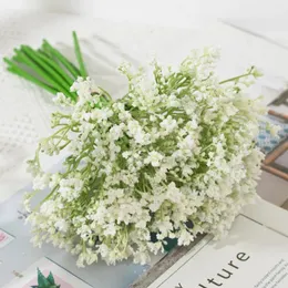 Fiori decorativi Gypsophila artificiale che tiene in plastica Falso Falso Fish Bisth Tuberose Bouquets Wedding Bride Home Festival Floral Supplies