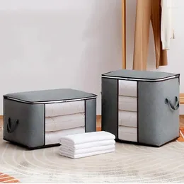 Storage Bags Large Clothes Bins Foldable Closet Organizer Containers With Durable Handles Thick Fabric